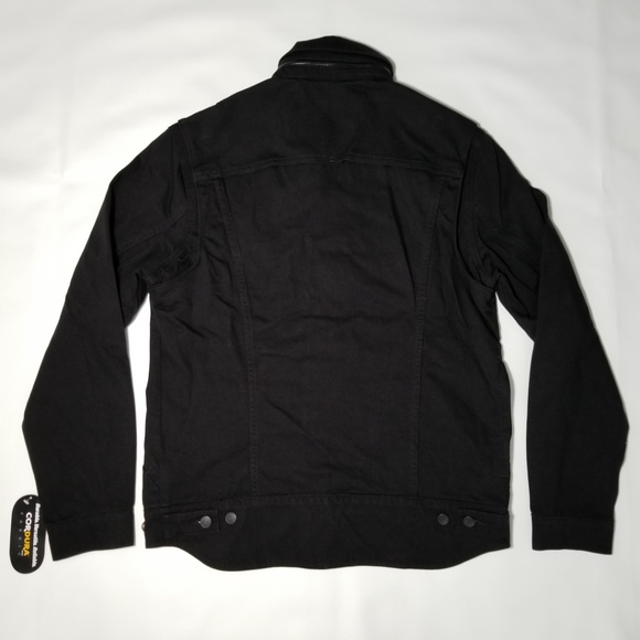 Levi's Commuter Pro Denim Jacket Mens Medium Black - Picture 4 of 8